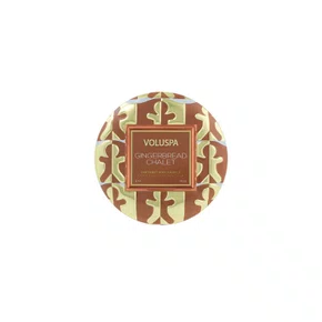 Mini Vela Lata Gingerbread Chalet Voluspa 25 Horas