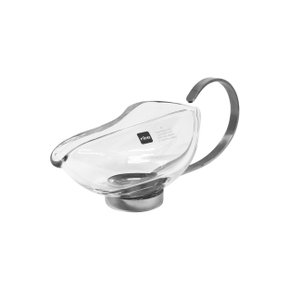 Molheira Bárbara em Aço Inox e Vidro 18/10 Riva Prataria