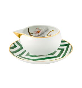 Jogo Xícaras de Chá em Porcelana Borboletas 200ml - 12 Peças - CasaCenter
