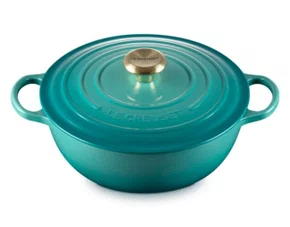 Panela Marmita Signature Le Creuset Bleu Riviera 26 cm