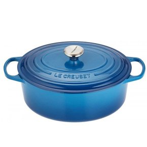 Panela Oval Signature Le Creuser Azul Marseille 27 cm - LCL Home