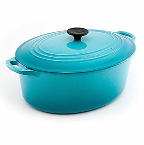 Panela Oval Tradicional Le Creuset Azul Caribe 31 cm