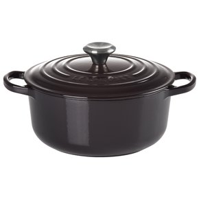 Panela Redonda Ferro Fundido Signature Le Creuset Black Onix 20 cm
