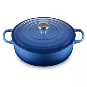Panela Redonda Risotto Signature Le Creuset Azure Blue 30 cm
