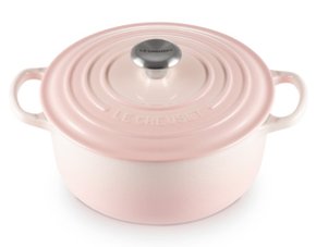 Panela Redonda Signature Le Creuset Shell Pink 22 cm