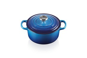 Panela Redonda Signature Le Creuset Azure Blue 18 cm