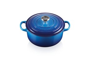 Panela Redonda Signature Le Creuset Azure Blue 20 cm