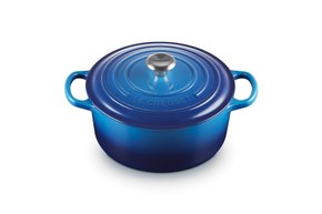 Panela Redonda Signature Le Creuset Azure Blue 22 cm