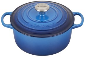 Panela Redonda Signature Le Creuset Azure Blue 24 cm