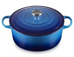 Panela Redonda Signature Le Creuset Azure Blue 28cm