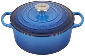 Panela Redonda Signature Le Creuset Azure Blue 30 cm