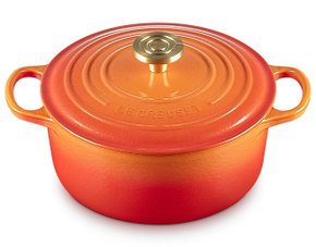 Panela Redonda Signature Le Creuset Flamme Dorée 28 cm