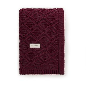 Peseira Tricot 100% Algodão Armeni Trussardi Vino 80 x 220 cm