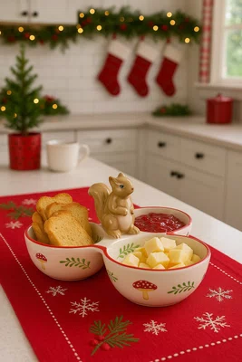 Petisqueira Esquilo Luiz Salvador 23cm x 10,5cm