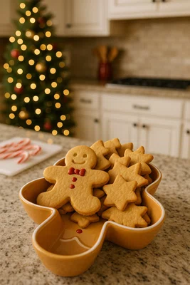 Petisqueira Gingerbread Luiz Salvador 24cm x 19cm x 5cm