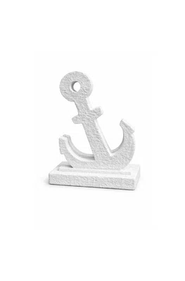 Porta Guardanapo Ancora em Madeira Entrecasa Branco