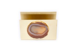 Porta Guardanapo Latão Home Wish