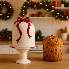 Porta Panetone G Charlote Laço Luiz Salvador 18cm x 34,5cm