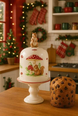 Porta Panetone G Esquilo Luiz Salvador 18cm x 34,5cm