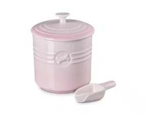 Porta Ração com Dosador Pet Collection Le Creuset Shell Pink 2,3 L