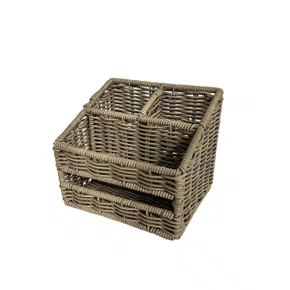 Porta Talheres Quadrado em Fibras Entrecasa Fendi