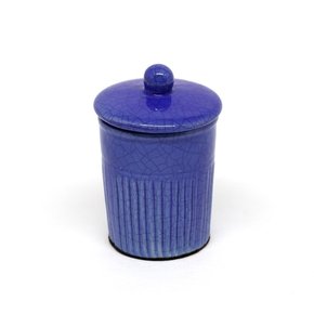 Potinho Friso Com Vela Azul Taj Home