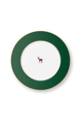Prato de Sobremesa Love Birds Pip Studio Verde Escuro