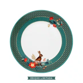 Prato De Sobremesa Rabbit Winter Wonderland Pip Studio Verde