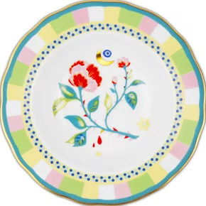 Prato Fundo Flor em Porcelana Mamma Mia Baci Milano