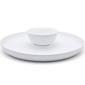 Prato para Aperitivo de Cerâmica Le Creuset Branco 36 cm
