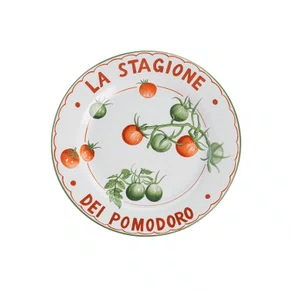 Prato Raso em Cerâmica Toscana Pomodoro 27 cm
