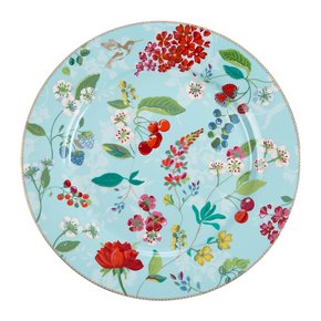 Prato Sousplat Hummingbirds Floral Pip Studio Azul 32 cm