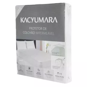 Protetor De Colchão Casal Malha Impermeável Kacyumara 1,40 x 1,90 m