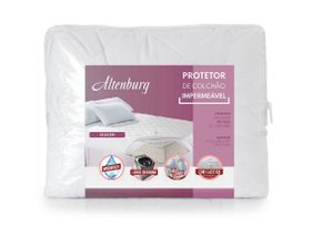 Protetor De Colchão Queen Com Elastico Impermeavel Branco Altenburg 1,58 x 1,98 m