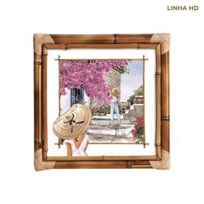 Quadro Bamboo Le Club Grecia 4 Masion Blanche 35 x 35 cm