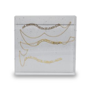 Quadro em Acrílico Frase Me Encontrar Nara Ota