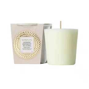 Refil Vela Copo Vidro Clássico Jasmine Midnight Blooms Voluspa 60 Horas