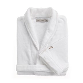 Roupão Feminino Amália G Trussardi Branco/Nocciola