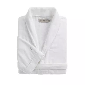 Roupão Masculino Barone M Trussardi Branco/Marmo