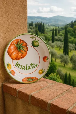 Saladeira Pequena em Cerâmica Insalata Toscana 20 cm