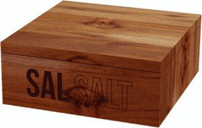 Saleiro Quadrado Em Madeira Teca Tramontina 15 cm
