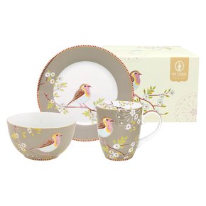 Set 3 Peças Breakfast Early Bird Pip Studio Caqui