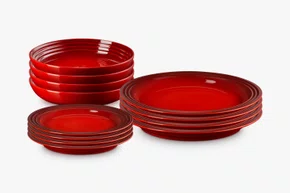 Set 12 Pratos Le Creuset Vermelho
