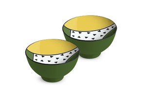 Set 2 Bowls Redondo Wara Egan Italy Verde 11,5cm