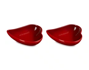 Set 2 Pratos Coração Sphere Petal Le Creuset Vermelho 16 cm