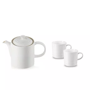 Set 3 Peças para Chá Le Creuset Branco