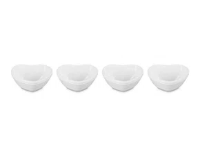 Set 4 Mini Bowls Coração Le Creuset Branco