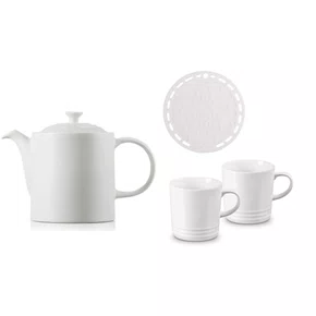 Set 4 Peças Para Chá Le Creuset Branco