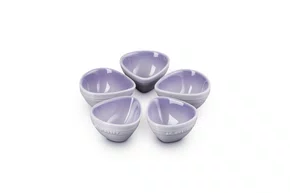 Set 5 Mini Bowls Pétalas Le Creuset Blue Bell Purple 100ml
