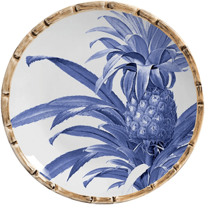 Sousplat Abacaxi TAJ Home Azul Royal 